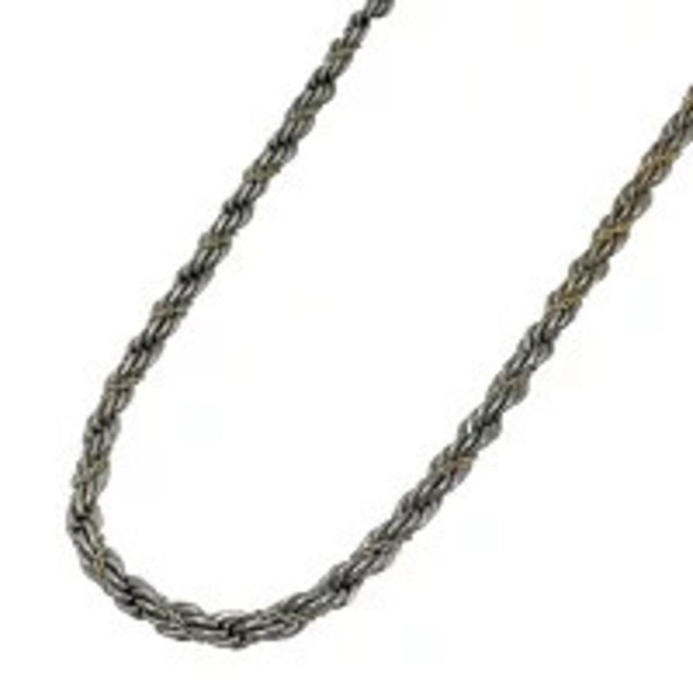 Tiffany Co Chain Necklace Long Sterling Silver Gold